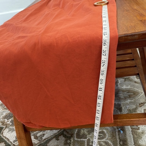 Find Me Plus 3XL rust jumpsuit, wide palazzo pant leg, halter v-neck top - Picture 12 of 14